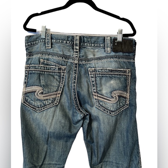 👖Silver Zac Relaxed Fit Straight Leg men’s denim pants 👖 - Picture 5 of 10